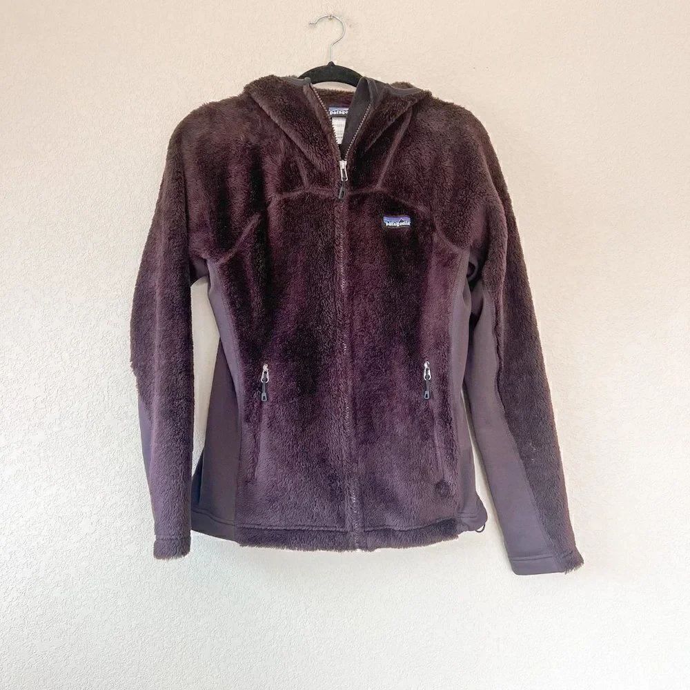 Patagonia Women's Chocolate Brown Fleece Hoodie, Size Small